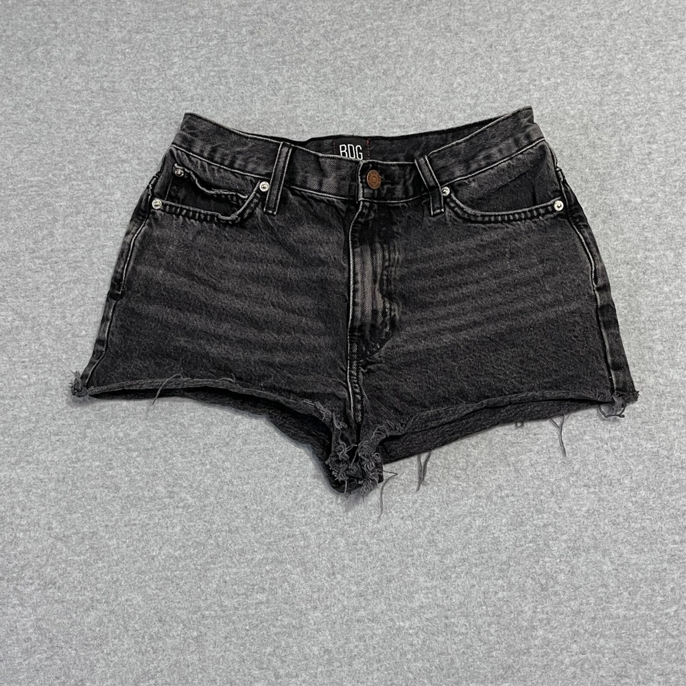 BDG Urban Outfitters Shorts Womens 27 Black Cutoffs 2" Inseam Faded Denim